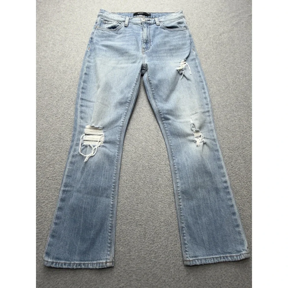 Hudson Holly‎ Boot Jeans Womens 27 Blue Light Wash Mid Rise Bootcut Distressed